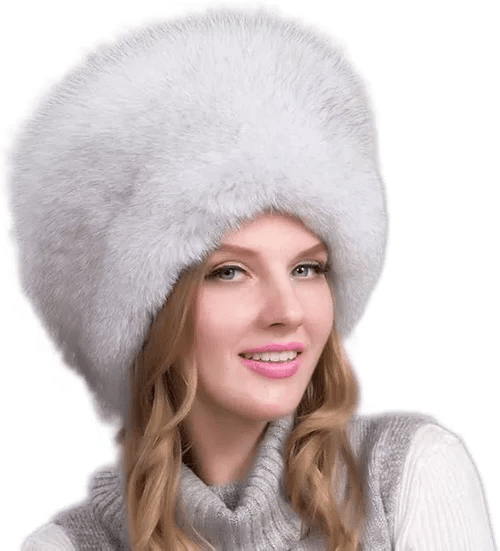 FurLuxe natuurlijke vosbont wintermuts | Dikke bontmuts met oorwarmers voor een elegante stijl bij koud weer