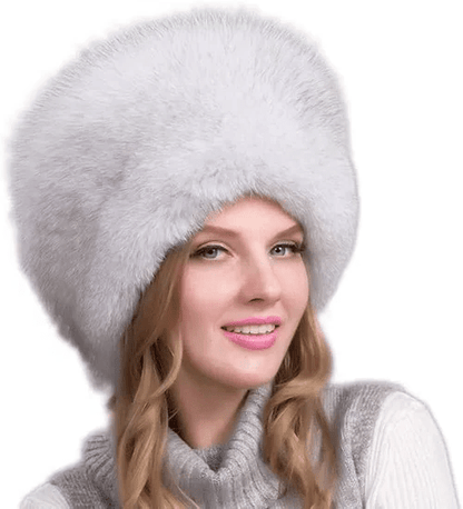 FurLuxe natuurlijke vosbont wintermuts | Dikke bontmuts met oorwarmers voor een elegante stijl bij koud weer