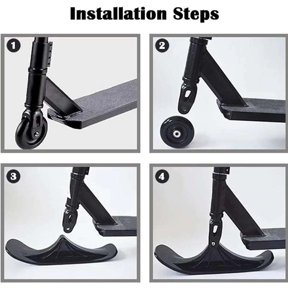 SNOWSCOOTER PRO – Kids Snow Scooter Sled Ski Board Conversion Set 5