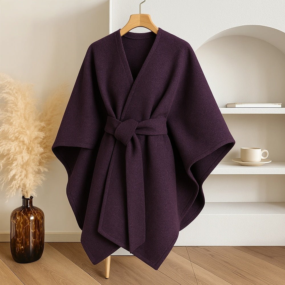 Elegant Winter Coats for Women - Windproof Shawl Coat, Cozy Layering Piece 9