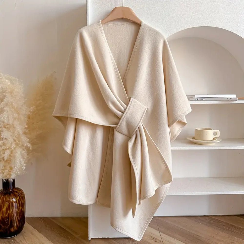 Elegant Winter Coats for Women - Windproof Shawl Coat, Cozy Layering Piece 4