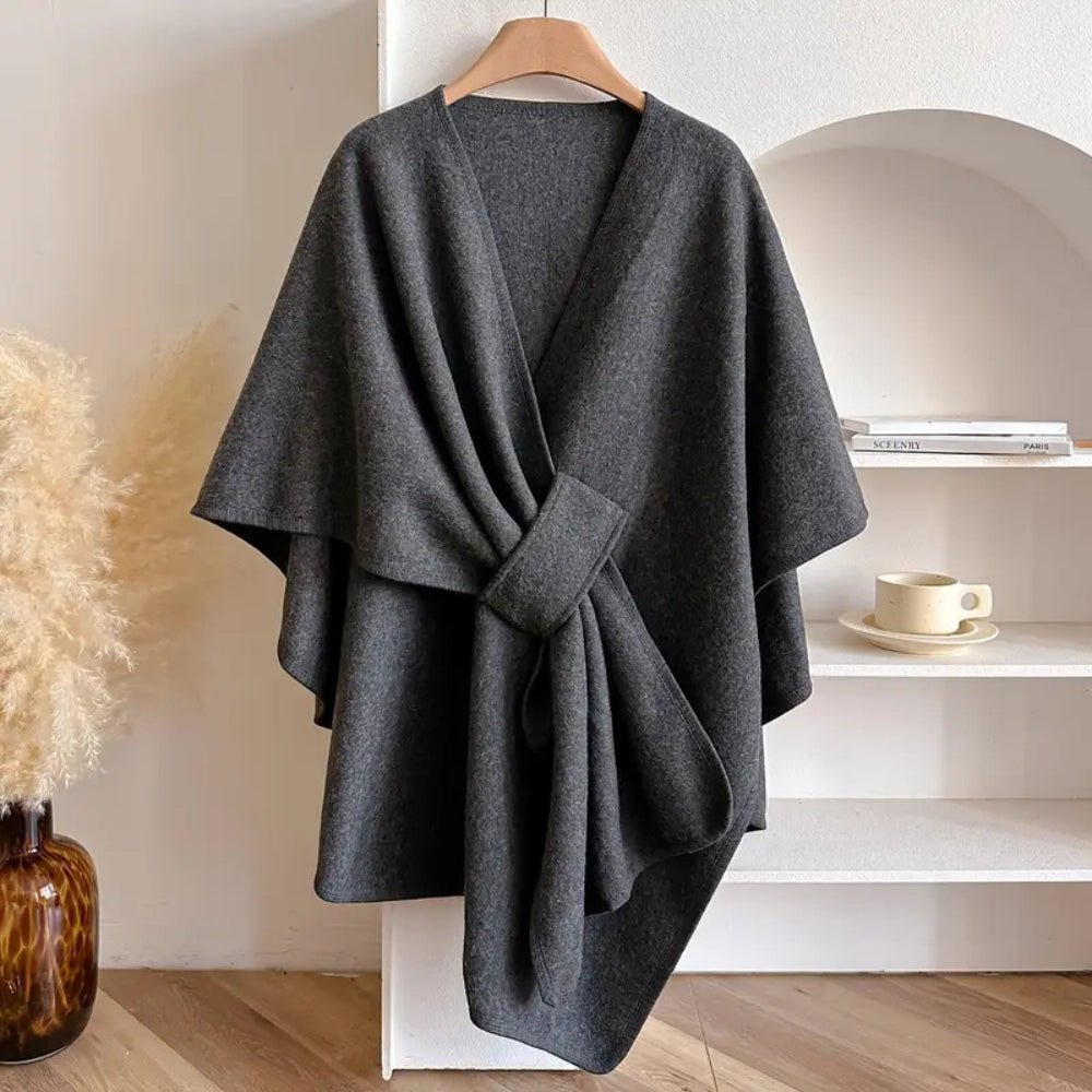 Elegant Winter Coats for Women - Windproof Shawl Coat, Cozy Layering Piece 5