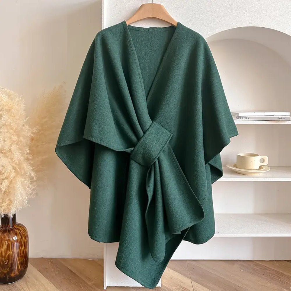 Elegant Winter Coats for Women - Windproof Shawl Coat, Cozy Layering Piece 3