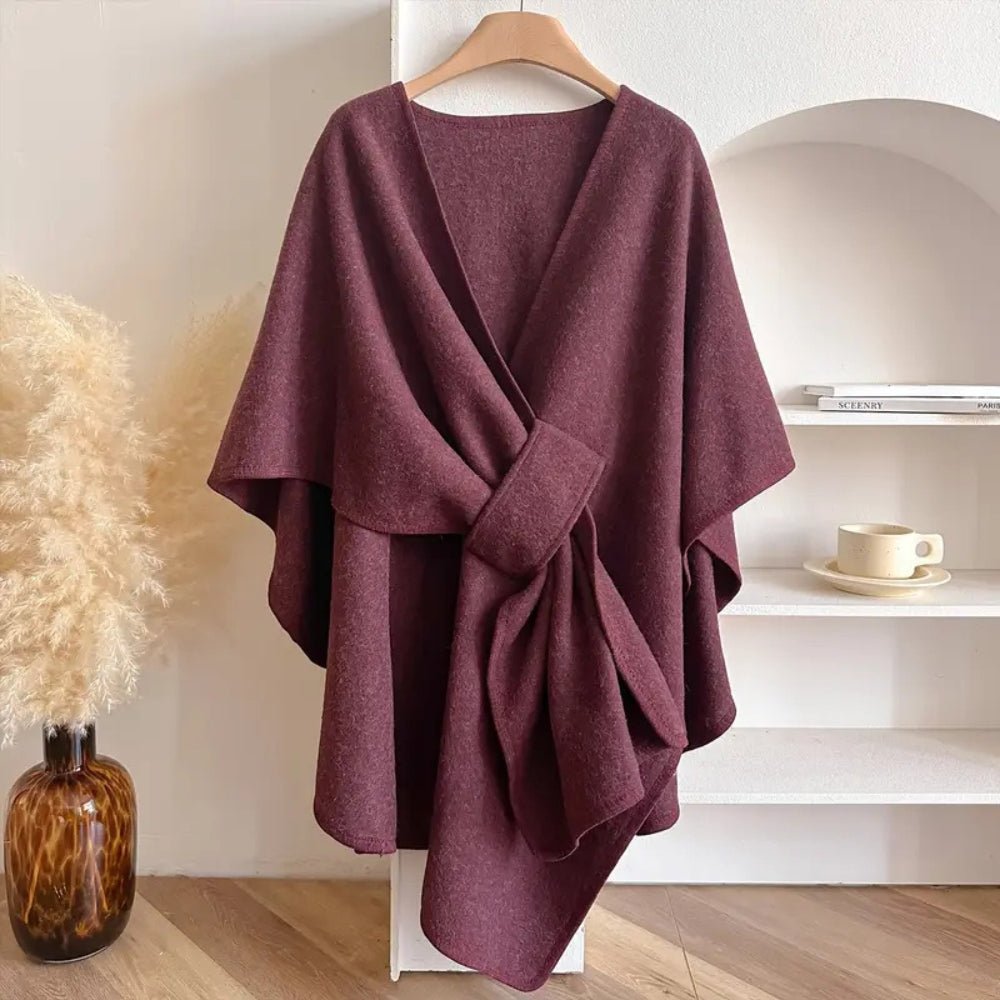 Elegant Winter Coats for Women - Windproof Shawl Coat, Cozy Layering Piece 1