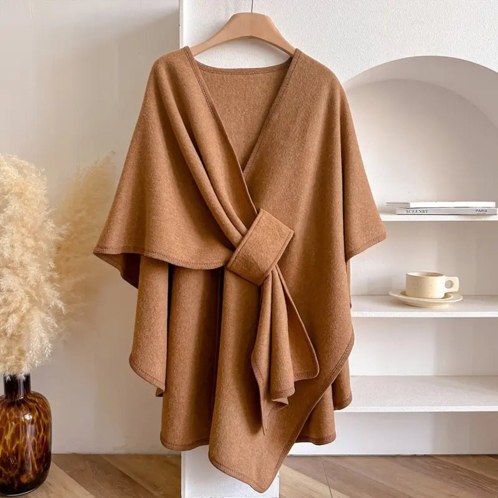 Elegant Winter Coats for Women - Windproof Shawl Coat, Cozy Layering Piece 2