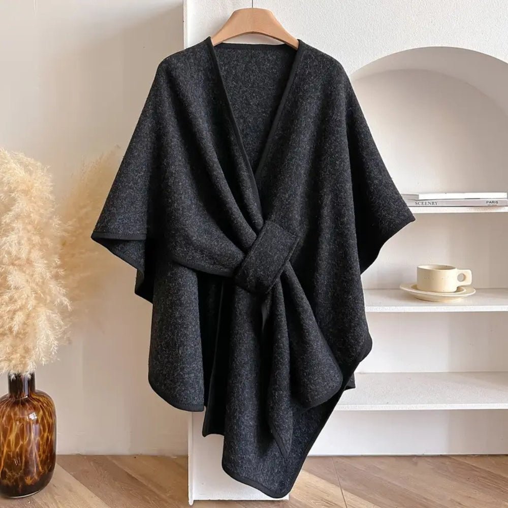 Elegant Winter Coats for Women - Windproof Shawl Coat, Cozy Layering Piece 6