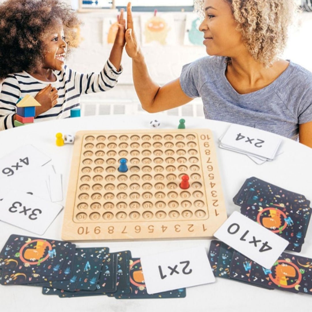 FunMath - Lustiges Lernspiel aus Holz zur Förderung mathematischer Fähigkeiten