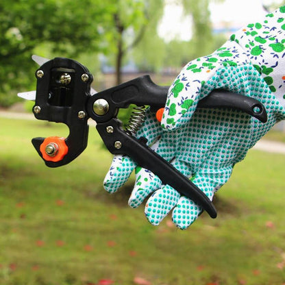 Garden Pruning and Grafting Scissors Kit with Interchangeable Carbon Steel Blades – Ergonomic Design, Compact Tool Bag Included-5