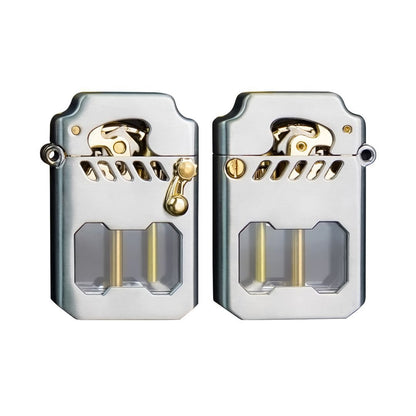 Briquet GearFrame - Briquet coupe-vent avec mécanisme à engrenages et verrouillage de sécurité