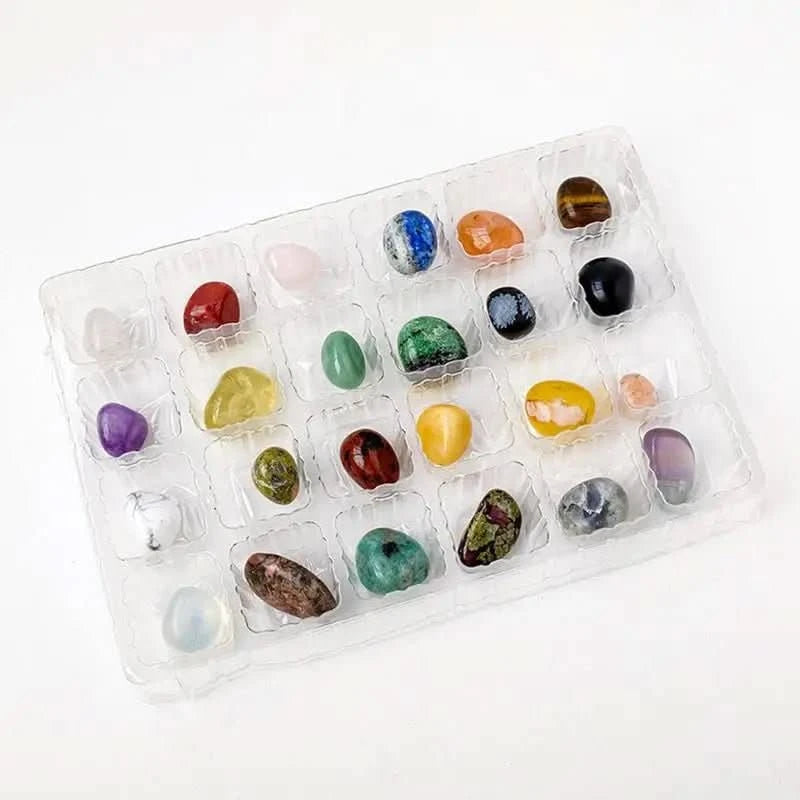 Jalokivien adventtikalenteri – 24 luonnollista kristallia lomien laskentaan 2025