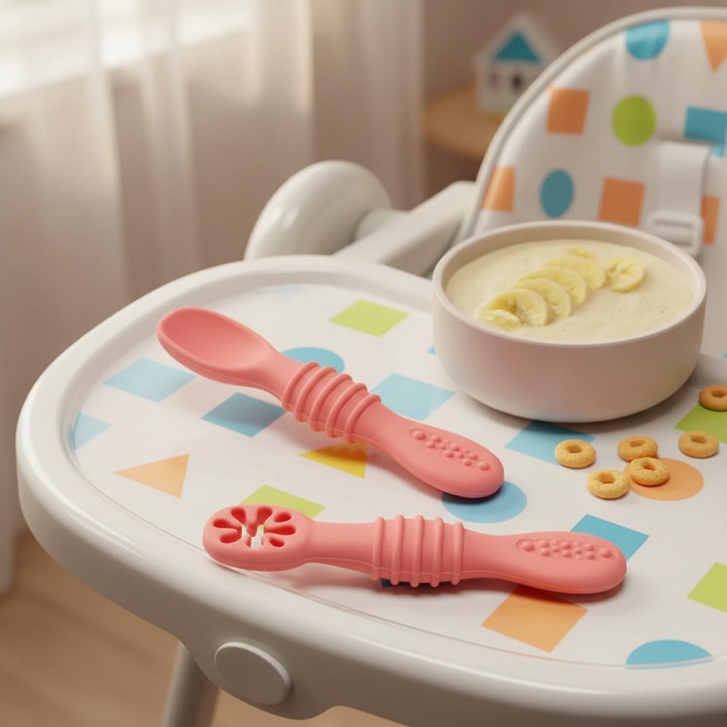 BABYBITE – Soft Silicone Baby Feeding Spoon Set for Toddlers 0