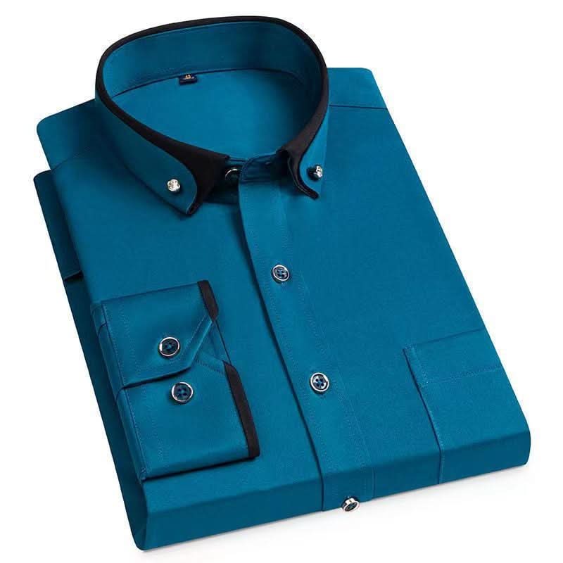 GENTLEFORM Camicia – Camicia elegante a maniche lunghe per uomo con comfort e stile