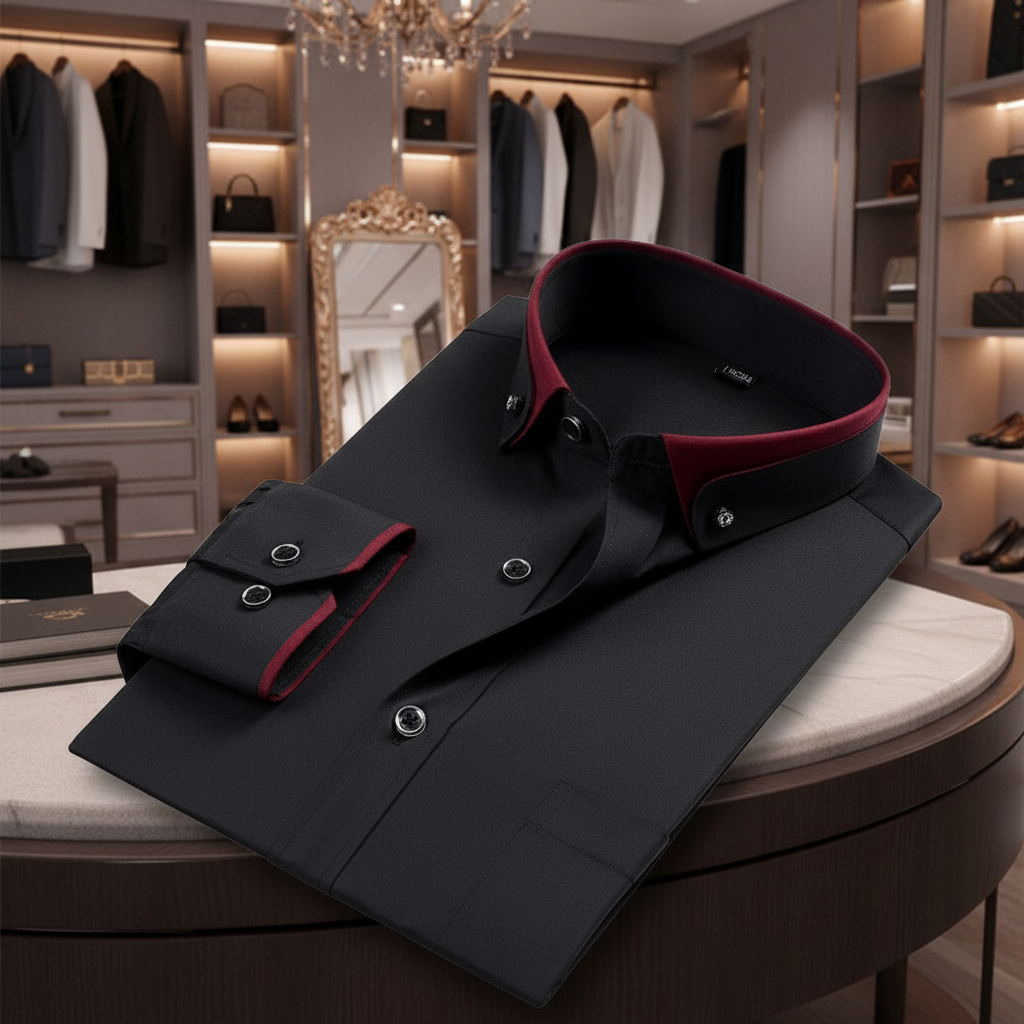 GENTLEFORM Camicia – Camicia elegante a maniche lunghe per uomo con comfort e stile