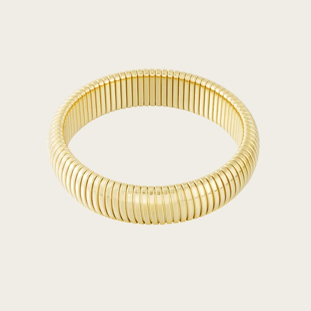 Golden Coastal Contour Bangle