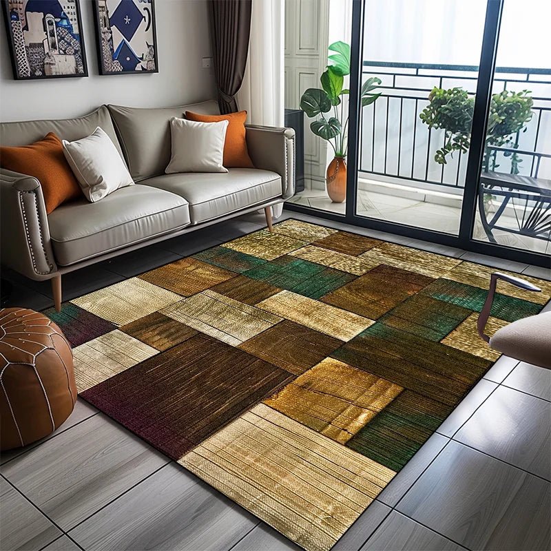 GEOVIBE TOUCHLY – Stylish Geometric Area Rug for Soft Non-Slip Home Comfort 1