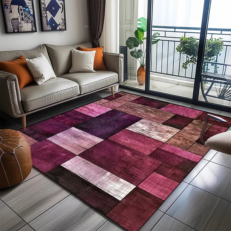 GEOVIBE TOUCHLY – Stylish Geometric Area Rug for Soft Non-Slip Home Comfort 9