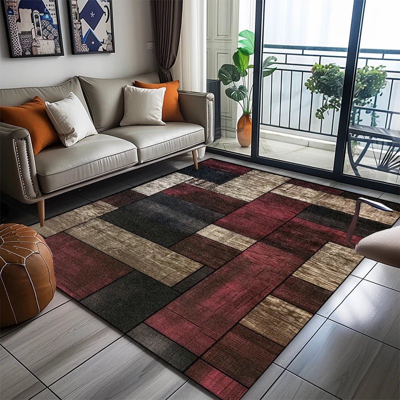 GEOVIBE TOUCHLY – Stylish Geometric Area Rug for Soft Non-Slip Home Comfort 2