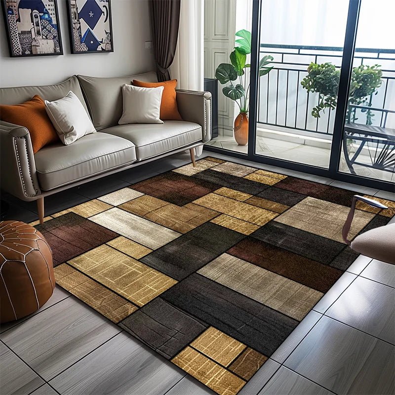 GEOVIBE TOUCHLY – Stylish Geometric Area Rug for Soft Non-Slip Home Comfort 8