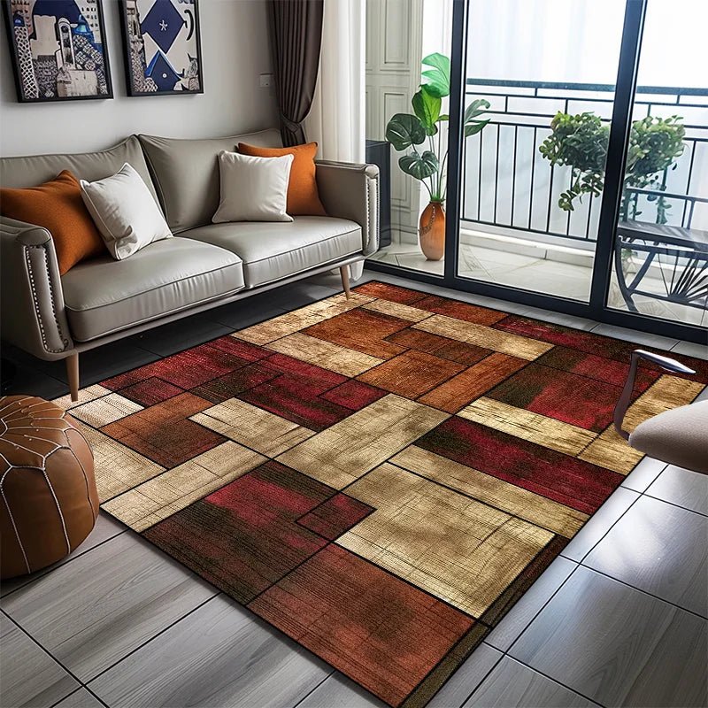 GEOVIBE TOUCHLY – Stylish Geometric Area Rug for Soft Non-Slip Home Comfort 7