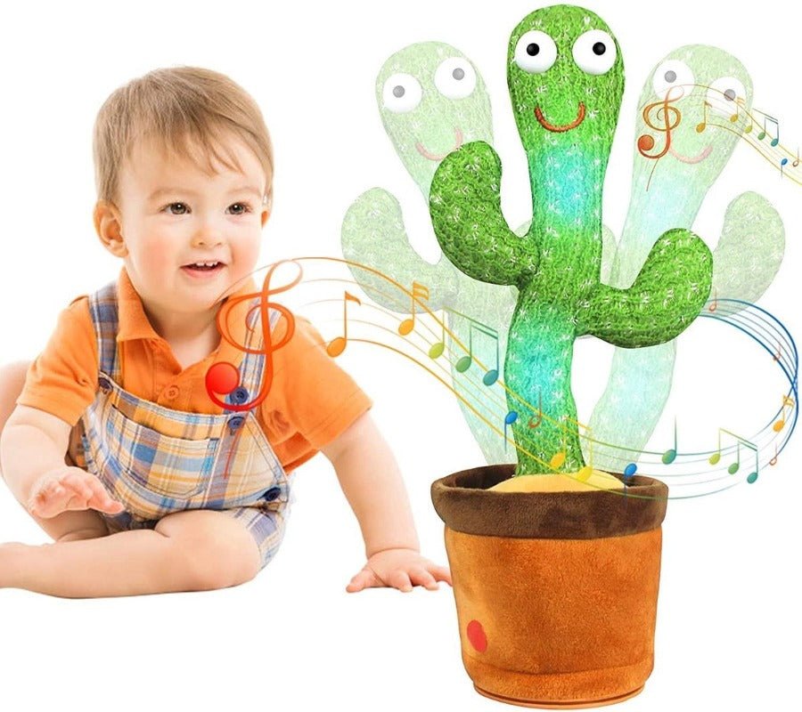 Giglebloom Cactus - Tanzender und singender Kaktus - Spielzeug mit Stimmwiederholung
