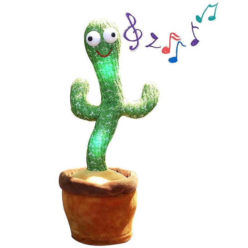 Giglebloom Cactus - Tanzender und singender Kaktus - Spielzeug mit Stimmwiederholung