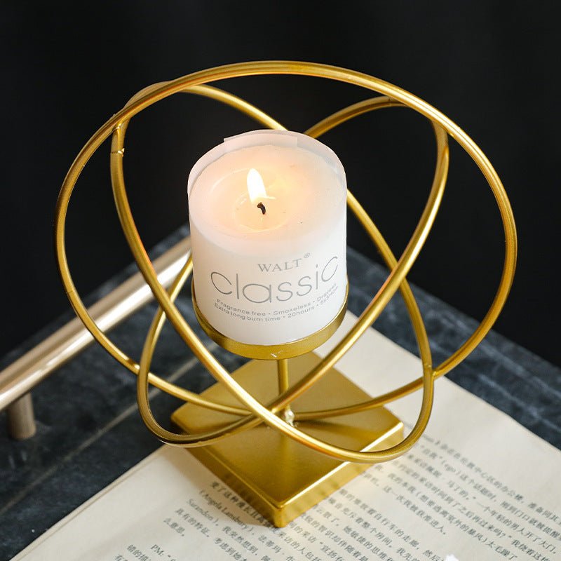 Nordic Light Luxury Golden Candlestick Ornaments 7