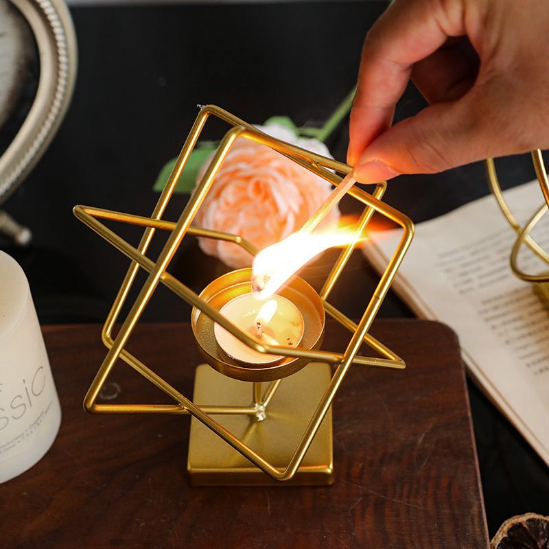 Nordic Light Luxury Golden Candlestick Ornaments 4