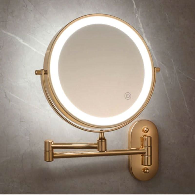 GLAMLITE LED Mirror Lamp – 5x Magnification & Adjustable Lighting for Precision Beauty