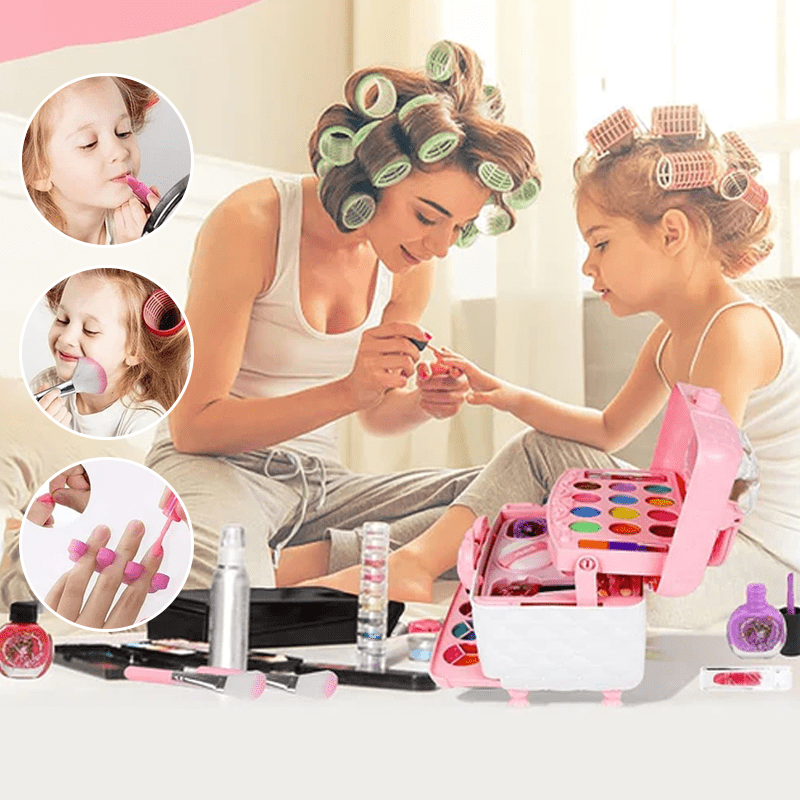 Glamor Beauty Kit - Wasbare kinderschmink voor creatief spelen & veilig aanbrengen