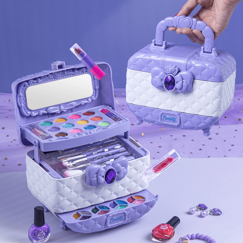 Glamor Beauty Kit - Wasbare kinderschmink voor creatief spelen & veilig aanbrengen