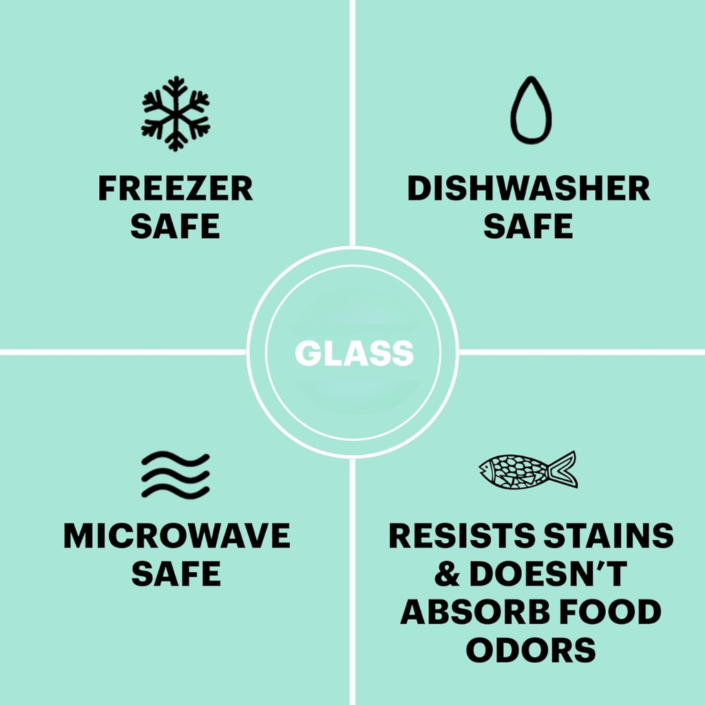  Glassker 12-Piece Food Storage Set-BPA-free, airtight for fresh food and efficient organization-4