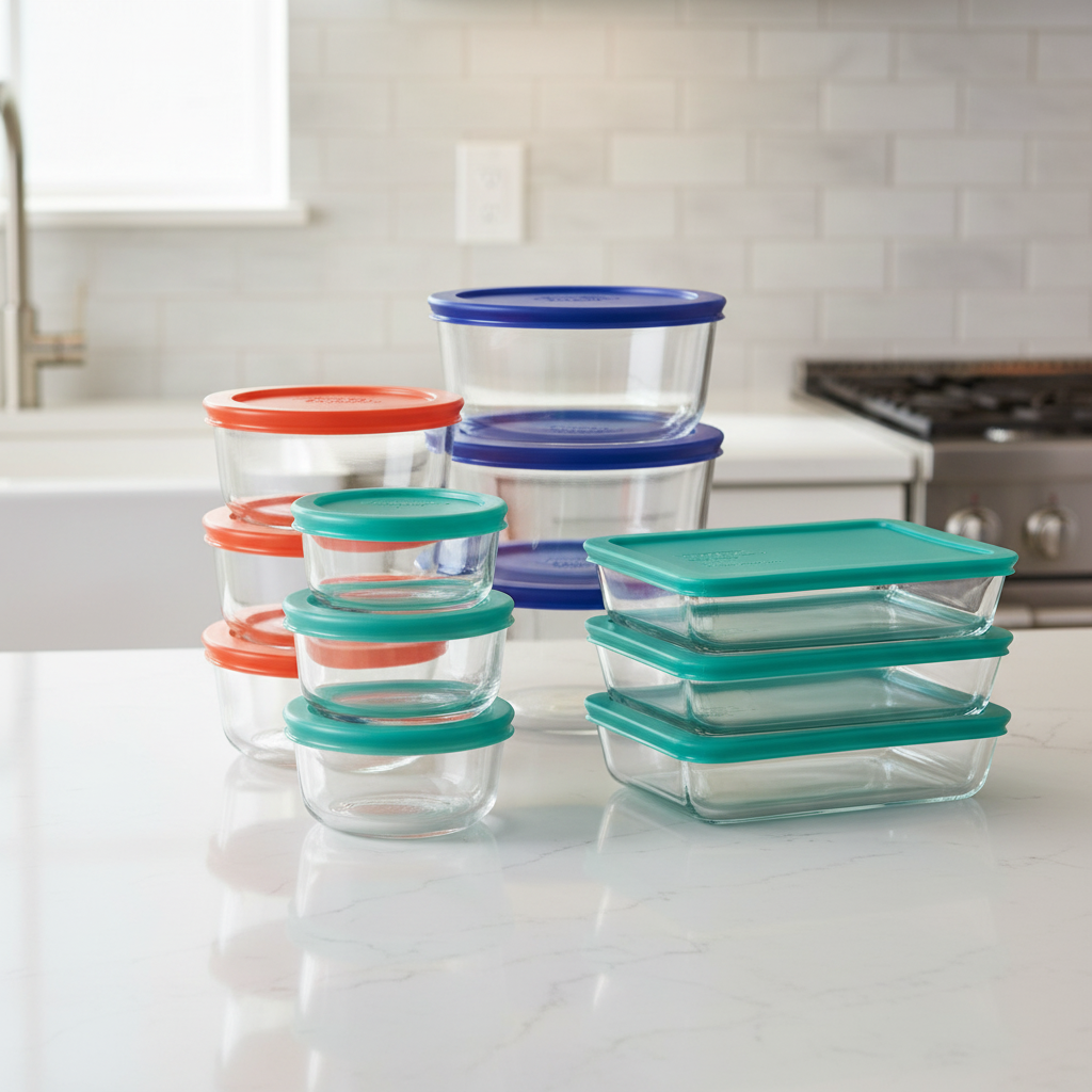  Glassker 12-Piece Food Storage Set-BPA-free, airtight for fresh food and efficient organization-1