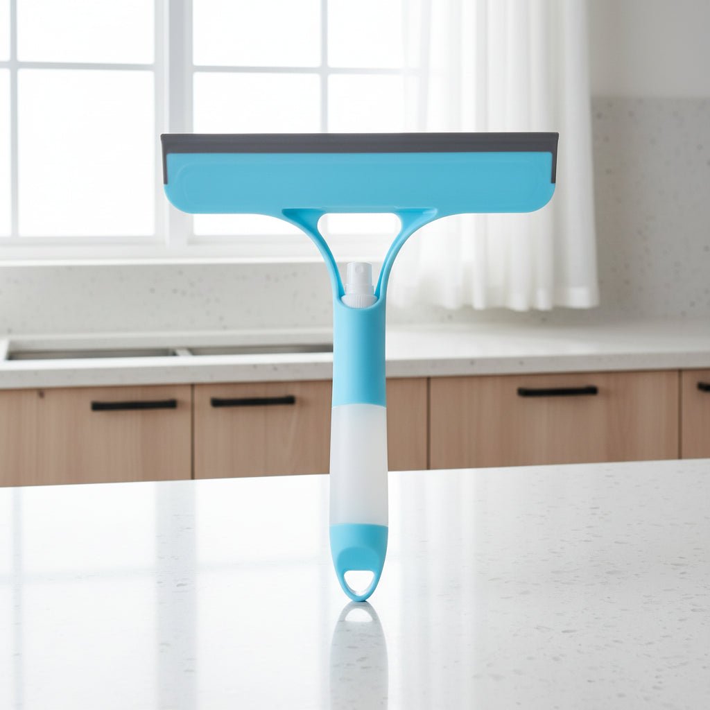 WIPEJET – 3 in 1 Window Cleaner with Integrated Spray Bottle and Microfiber Pad 0