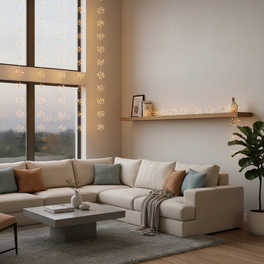GLOWBURST – Copper Starburst Fairy Lights for Cozy Ambient Lighting