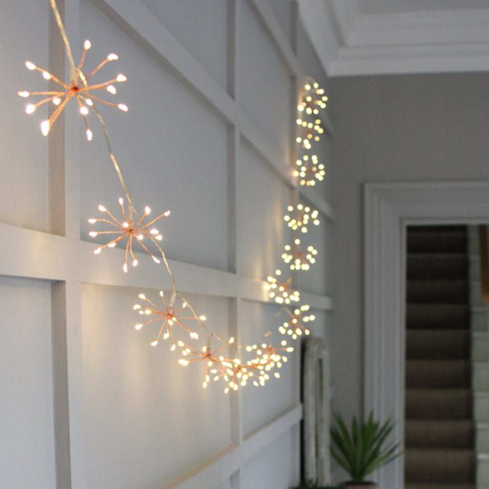 Starburra Copper Starburst Fairy Lights - Warm White LEDs for Party & Home Decor 0