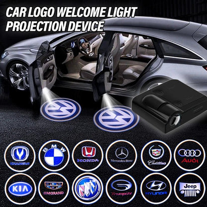 GLOWDOOR - Projecteur LED sans fil pour portière de voiture avec affichage de logo personnalisé