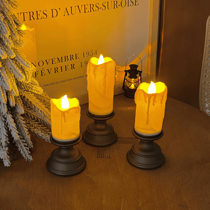 GlowFlicker - Candele LED con effetto luce intermittente