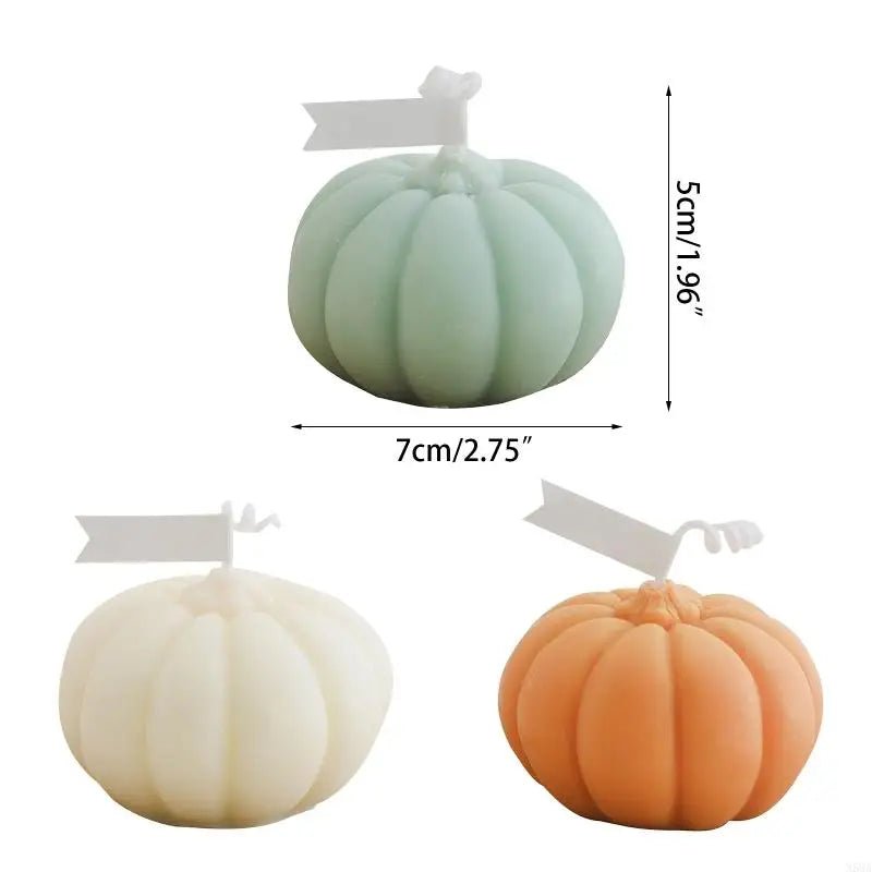 GlowHarvest – Vela aromática artesanal en forma de calabaza para una atmósfera acogedora