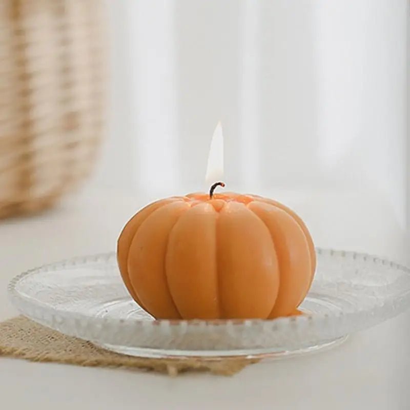 GlowHarvest – Vela aromática artesanal en forma de calabaza para una atmósfera acogedora