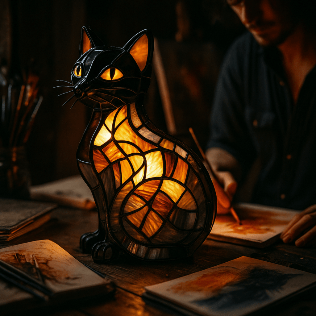 GLOWKITTY – Soft LED Cat Night Lamp for Soothing Ambiance