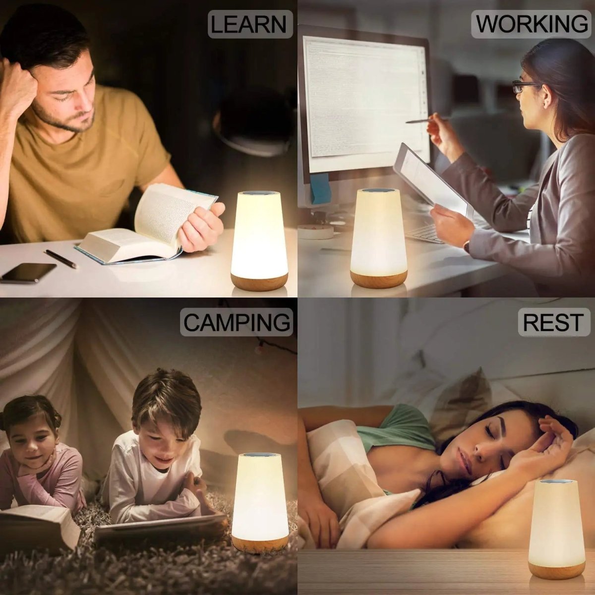 EASYDIM – Portable Night Light with Touch Dimming & Wireless Remote 3