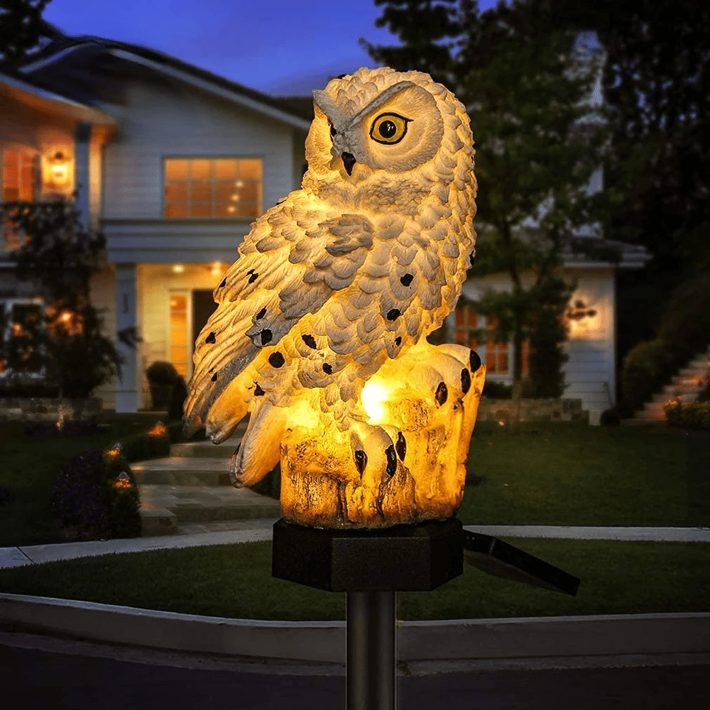 GARDENOWL – Solar Decorative Owl Light for Outdoor Gardens and Pathways 1