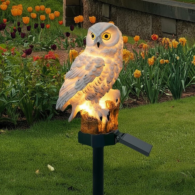 GARDENOWL – Solar Decorative Owl Light for Outdoor Gardens and Pathways 0