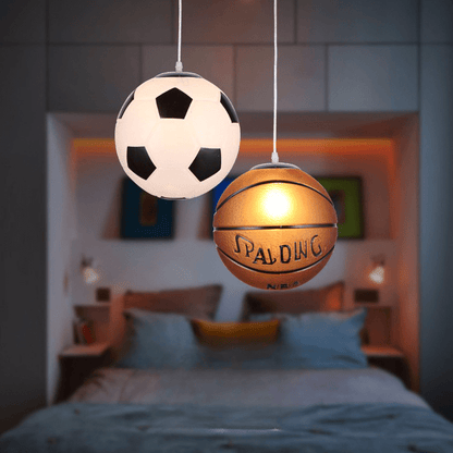 GOAL GLOW - Plafoniera a LED per la cameretta dei bambini con motivo calcistico