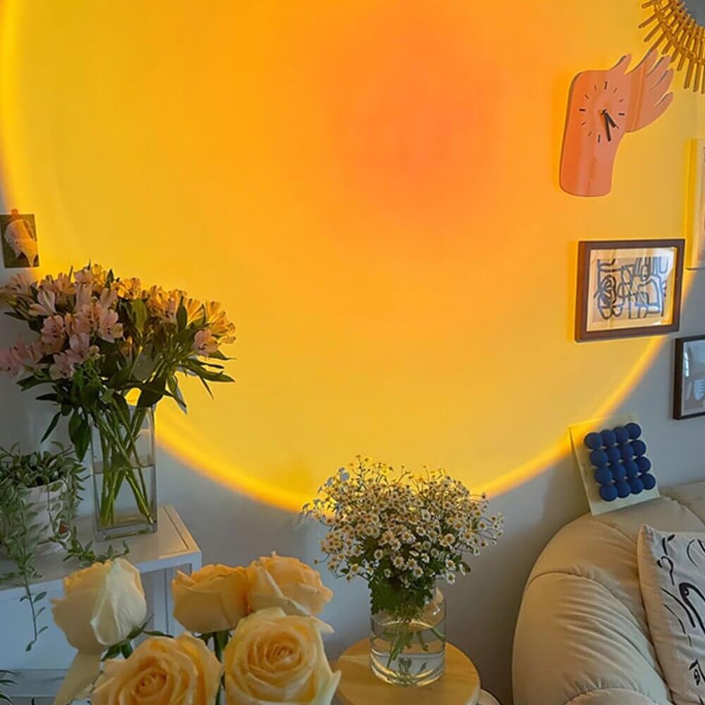 Golden Glow - Sunset lamp for atmospheric lighting indoors 2