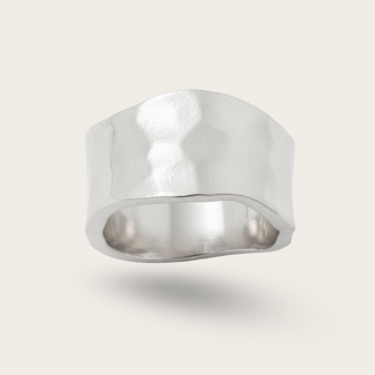 Anillo de banda de oro y plata Golden Hour