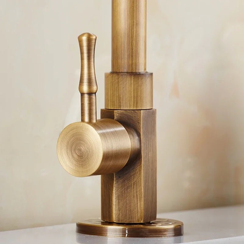  Goldenswan Faucet-Antique Schwanhals tap made of brass for the kitchen and garden-6