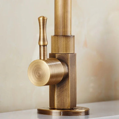 Goldenswan Faucet-Antique Schwanhals tap made of brass for the kitchen and garden-6