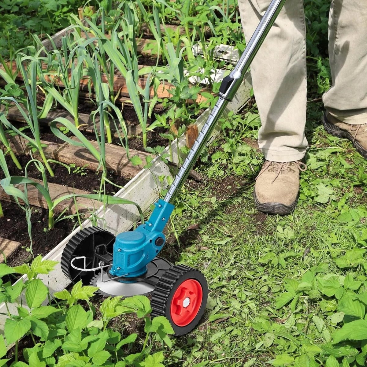 Cordless Grass Trimmer 36V - Adjustable Height, Foldable Design & 3 Blades 2