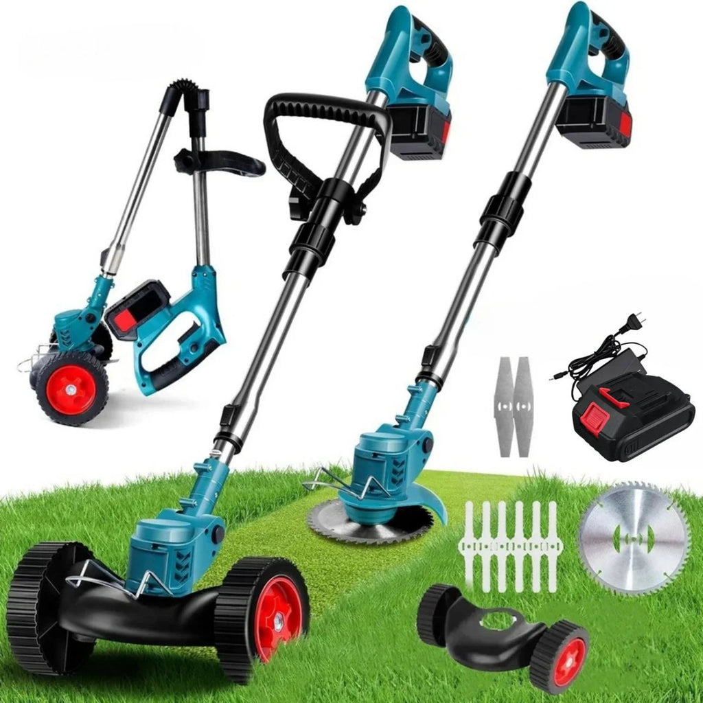 Cordless Grass Trimmer 36V - Adjustable Height, Foldable Design & 3 Blades 6